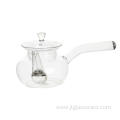 Clear Glass Kongfu Teapot With Long Handle